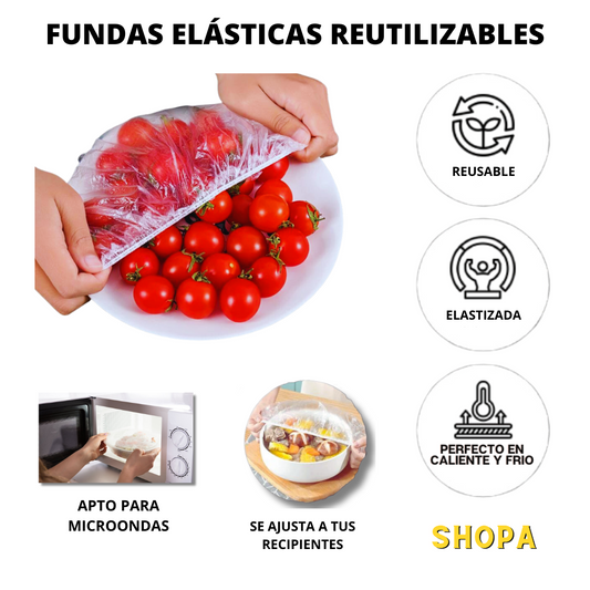 Fundas elásticas reutilizables - Paquete x 90 unidades