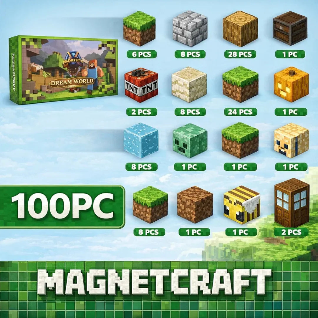 Set de Construcción Magnéticos - MagnetCraft 1.0