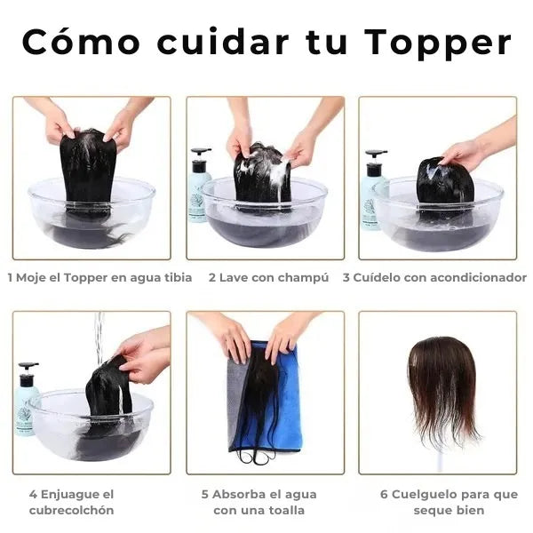 TÓPPER DE CABELLO HUMANO -  RENUEVA TU CONFIANZA