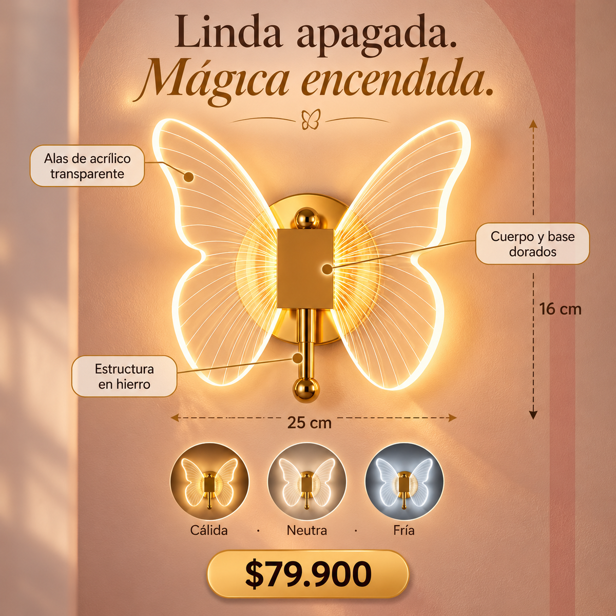 Lámpara Mariposa: su rincón de ensueño