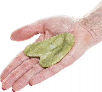 Gua Sha Corazón Jade Masajeador Facial